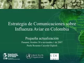 Estrategia de Comunicaciones sobre Influenza Aviar en Colombia
