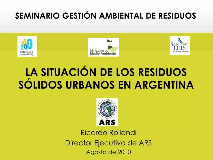 la situaci n de los residuos s lidos urbanos en argentina