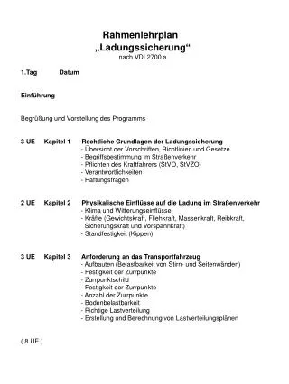 rahmenlehrplan