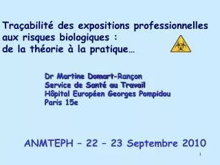 PPT - RISQUES BIOLOGIQUES PowerPoint Presentation, Free Download - ID ...