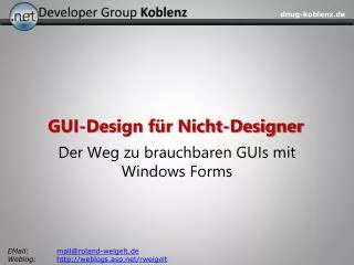 GUI-Design für Nicht-Designer