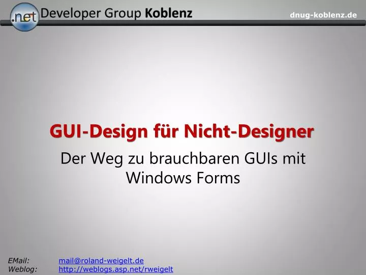 gui design f r nicht designer