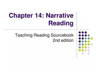 Chapter 14: Narrative Reading