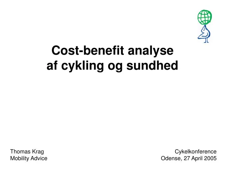 cost benefit analyse af cykling og sundhed