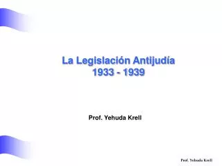 la legislaci n antijud a 1933 1939