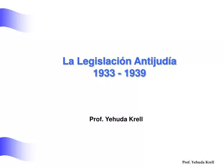 la legislaci n antijud a 1933 1939