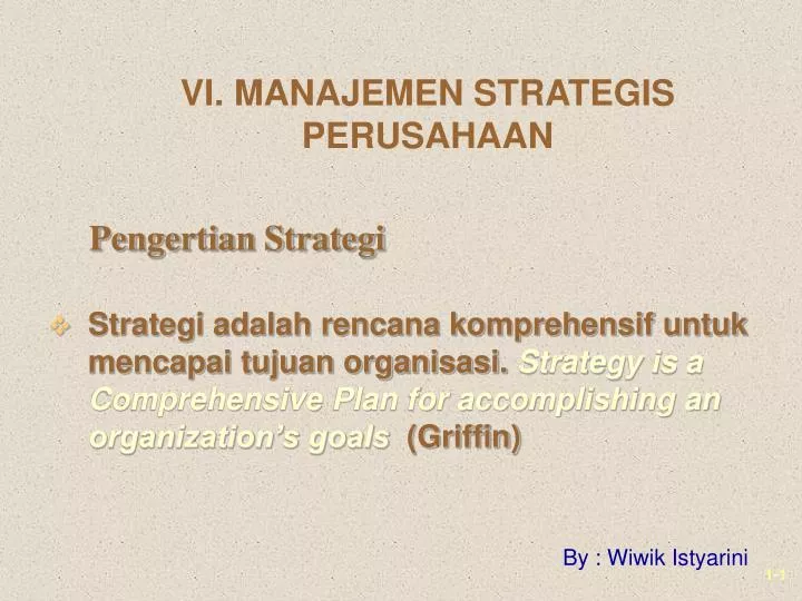 pengertian strategi