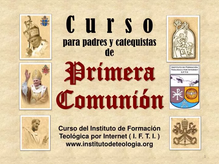 c u r s o para padres y catequistas de primera comuni n