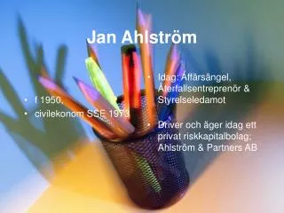 jan ahlstr m