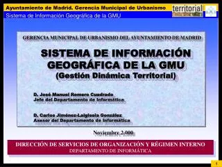 GERENCIA MUNICIPAL DE URBANISMO DEL AYUNTAMIENTO DE MADRID