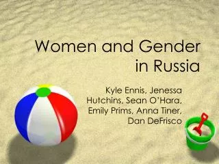 Women and Gender in Russia