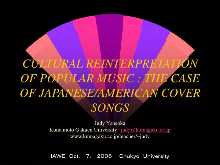 cultural reinterpretation of popular music the case of japanese american cover songs