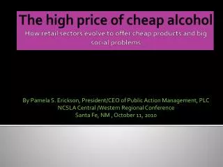 The high price of cheap alcohol How retail sectors evolve to offer cheap products and big social problems