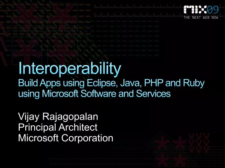 interoperability build apps using eclipse java php and ruby using microsoft software and services