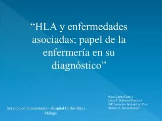 Luis López García Juan J. Gallardo Martínez Mª Asunción Jiménez del Paso Rafael A. Recio Romero