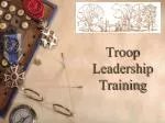 Troop Leadership Training - slide 1