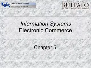 Information Systems Electronic Commerce