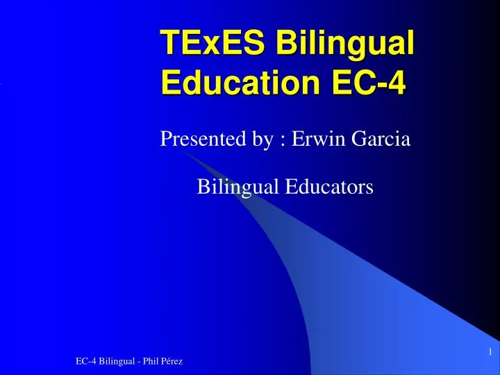texes bilingual education ec 4