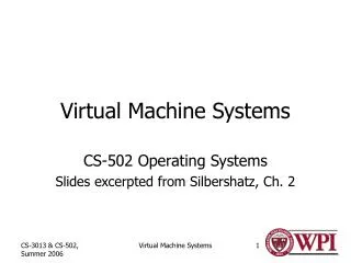 Virtual Machine Systems