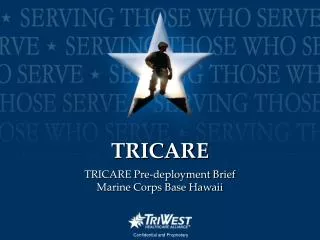 TRICARE Pre-deployment Brief Marine Corps Base Hawaii