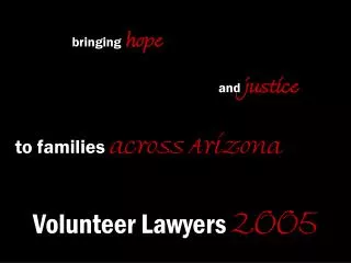 Volunteer Lawyers 2005