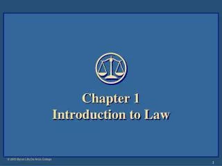 Chapter 1 Introduction to Law