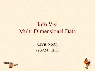 Info Vis: Multi-Dimensional Data