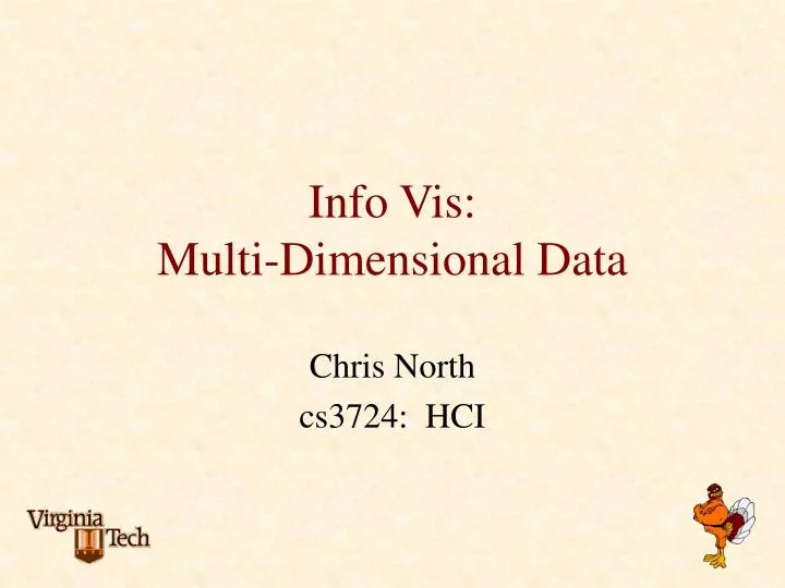 info vis multi dimensional data