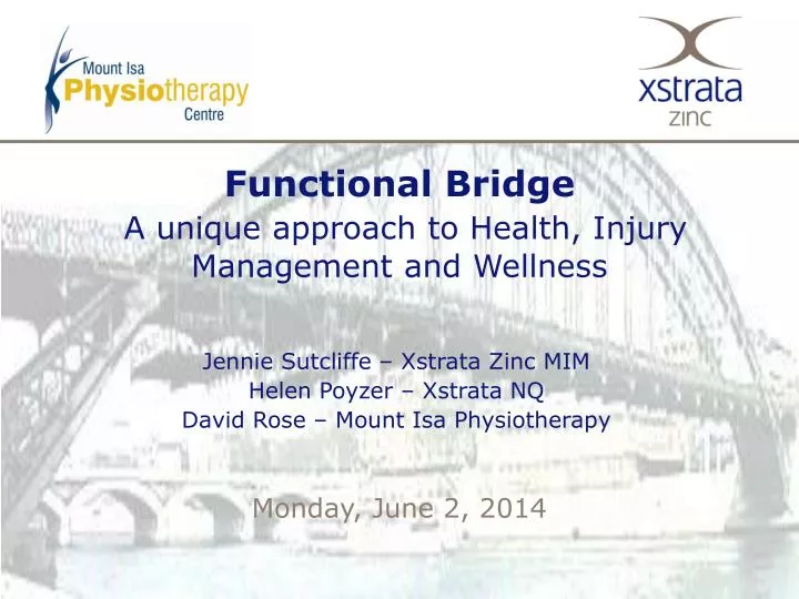 functional bridge a unique approach to health injury management and wellness