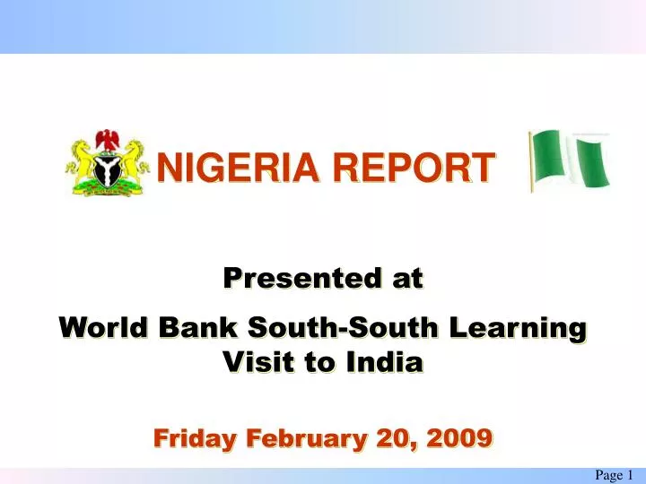 nigeria report