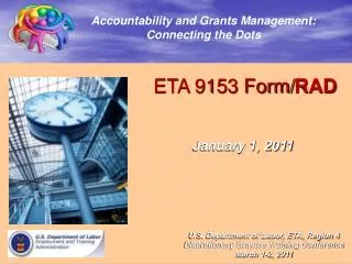 ETA 9153 Form/ RAD January 1, 2011