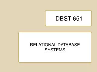 DBST 651