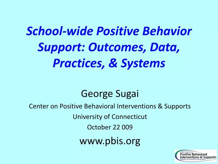 school wide positive behavior support outcomes data practices systems