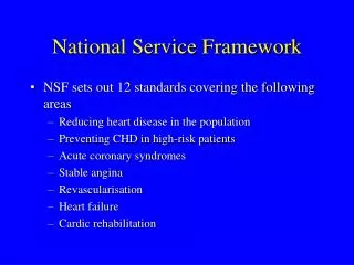 National Service Framework