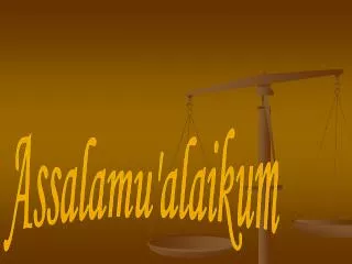 Assalamu'alaikum