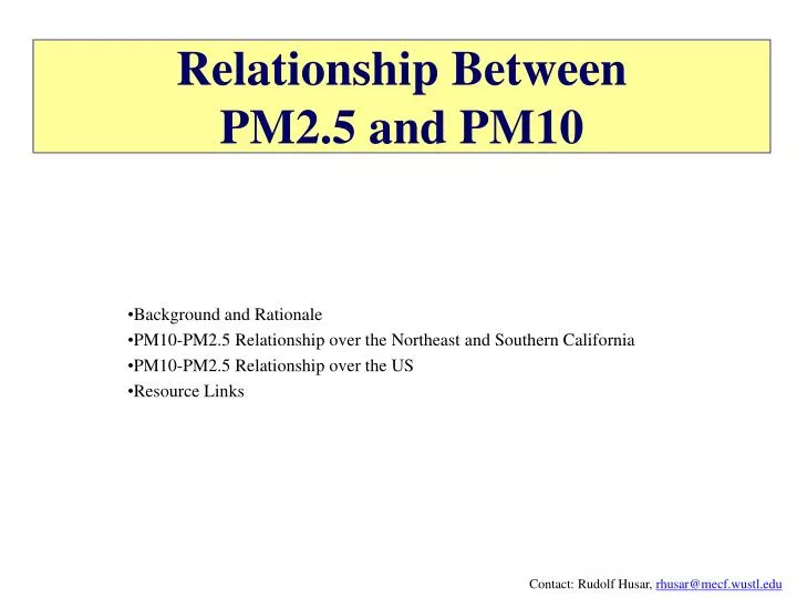 relationship between pm2 5 and pm10