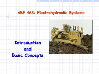 ABE 463: Electrohydraulic Systems