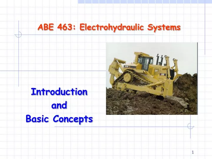 abe 463 electrohydraulic systems
