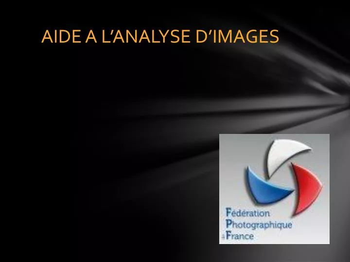 aide a l analyse d images