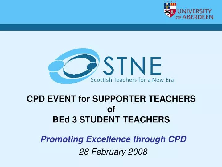 cpd event for supporter teachers of bed 3 student teachers