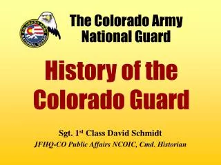 The Colorado Army National Guard