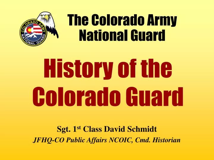 the colorado army national guard