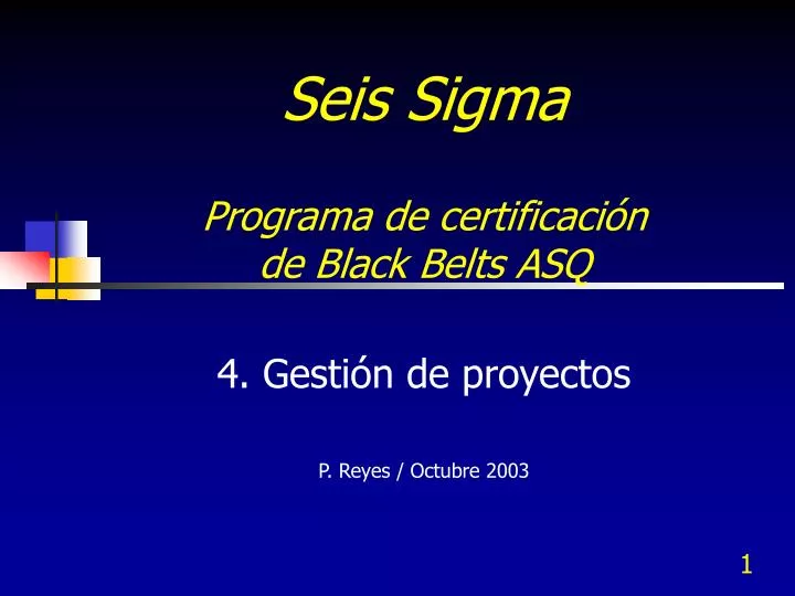 seis sigma programa de certificaci n de black belts asq