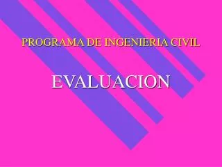 PROGRAMA DE INGENIERIA CIVIL