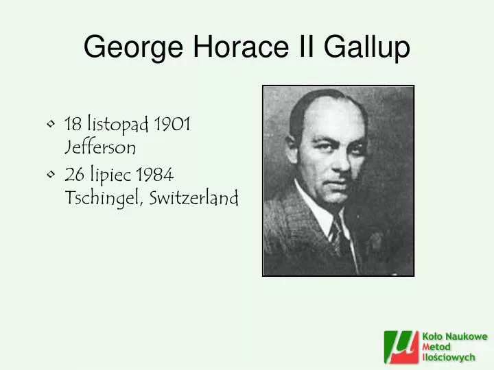 george horace ii gallup