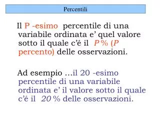 percentili