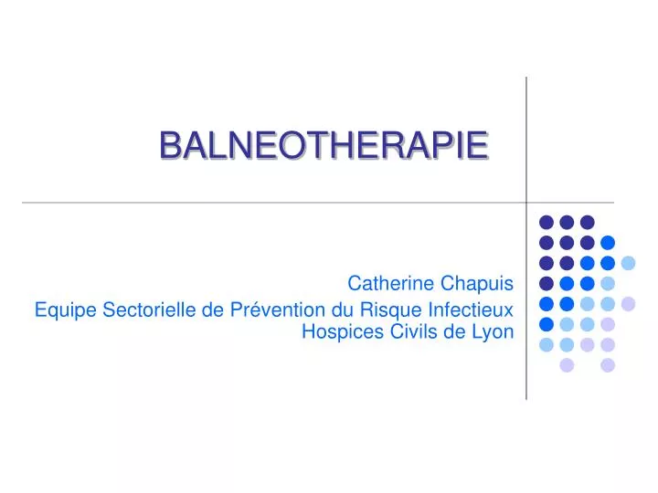 balneotherapie