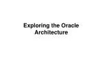 PPT - Exploring the Oracle Database Architecture PowerPoint ...
