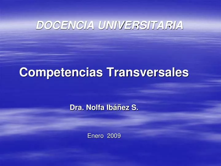 docencia universitaria