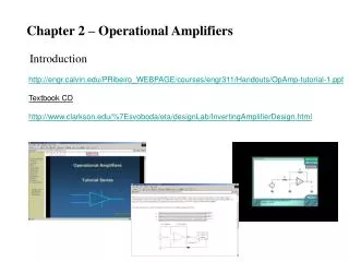 Chapter 2 – Operational Amplifiers